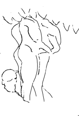 croquis : Surexposition - Pastel sec - 2001